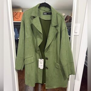Zara Faux Suede Jacket